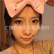 正品日本lesucre砂糖兔蝴蝶结发带束发带洗脸化妆必备