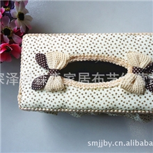 厂家直销:满天星系列简约时尚布艺纸巾盒