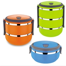 好耐HN69饭盒不锈钢保温盒学生餐盒双层便当盒厂家直销饭盒