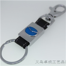 厂家直销【丰田宝马奔驰】高档车标钥匙扣真皮钥匙扣