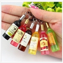 仿真酒瓶手机挂件批发义乌小商品网店创意礼品手机链厂家直销