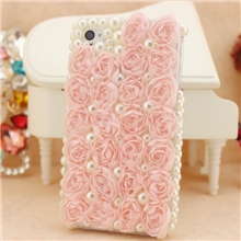 新款蕾丝玫瑰花手机壳批发苹果4s手机套iphone5保护套珍珠水钻