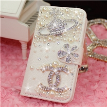 新款苹果手机皮套批发iphone4/4s/5手机保护套镶钻土星皮套水钻