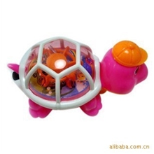 义乌儿童地摊货源拉线会跑发光的小乌龟发光玩具小额混批发35