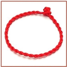 红绳简约时尚本命年红色手工编织绳男女适用韩版饰品批发