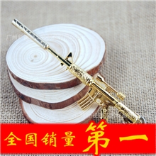 动漫钥匙扣红魔M4A1武器钥匙扣带消音器可拆卸CF-0085