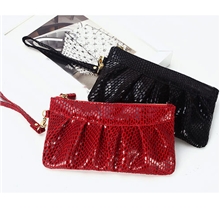 【广州厂家】批发热销韩版真皮女士手拿包瓜子纹牛皮手包零钱包