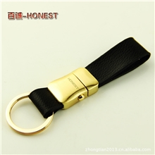 正品百诚商务型钥匙扣批发727男士腰挂真皮不锈钢汽车钥匙挂扣