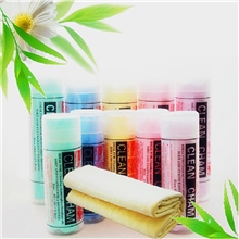 桶装中号汽车擦车毛巾鹿皮巾干发毛巾洗车毛巾合成鹿皮巾