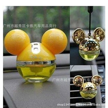 批发供应米奇香水三件套车载香水座车挂香水迪士尼米奇香水挂饰