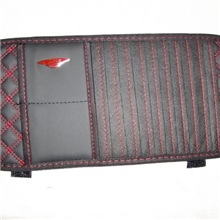 厂家直销多功能高档真皮CD夹便携式车载带标红酒遮阳CD夹批发