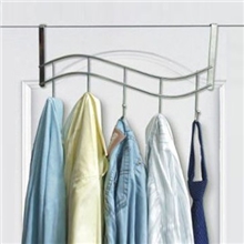 供应优质加厚加宽波浪形门后挂钩门背挂架无痕衣钩挂衣钩5钩