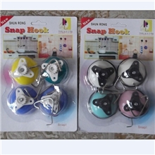 供应超强力真空吸盘挂钩（4个装）厂价直销带精彩顺口溜