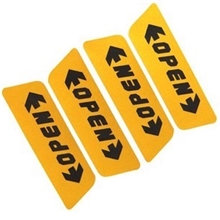 OPEN贴汽车个性开门警示贴纸车门开启防撞贴安全警示反光车贴