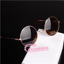 上海滩圆框墨镜汉奸太阳镜小圆框太子太阳镜复古圆框墨镜潮款