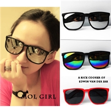 欧美个性方形大框太阳镜复古方方小恶魔非主流眼镜潮反光男女墨镜