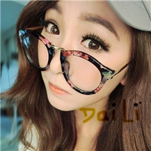 8888热卖女款潮人大框个性眼镜框复古非主流装饰豹纹平光镜