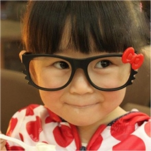 【E03】彩色儿童HELLOKITTY眼镜框KT猫猫咪蝴蝶结儿童眼镜