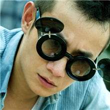 不二神探文章款ladygaga米奇太阳眼镜墨镜翻盖平光镜架厂家批发