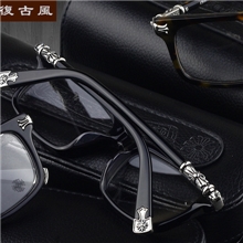 批发深圳高档板材克罗心眼镜架纯银板材眼镜框架FUNHATCH眼镜