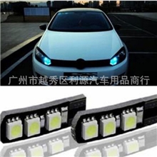 T10W5W6LED示宽灯车灯改装解码汽车小灯新款冰蓝色超亮6灯