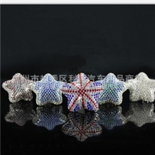 DAD汽车出风口香水座镶钻五角星香薰水晶钻海星风口香膏