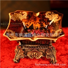 供应十分给力【欧式陶瓷工艺品】创意大号陶瓷烟灰缸月销上万