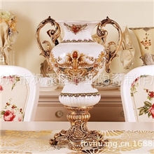 供应厂家批发最新欧式高档古典裂纹瓷欧式陶瓷花瓶工艺摆件