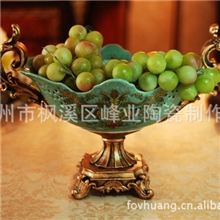 供应厂家批发欧式陶瓷工艺品摆件欧式陶瓷工艺品饰品宫廷裂纹