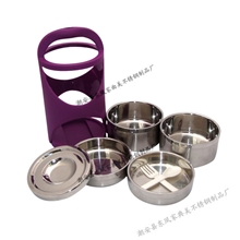 家典美不锈钢真空保温饭盒四层保温桶保温盒提锅密封便当7734