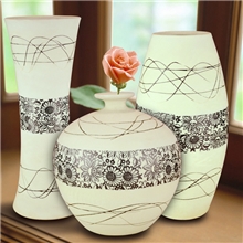 供应花瓶陶艺三件套摆件时尚工艺品家居装饰品礼品礼物8269#