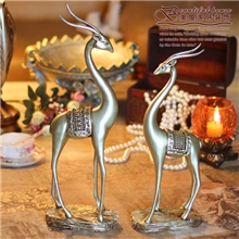 欧式工艺品摆件家居摆设树脂礼品摆件情侣鹿羚羊摆件BJ033