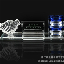 水晶办公摆件校庆商务庆典礼品摆件定制定做刻字刻logo水晶摆件