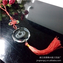 水晶汽车挂件汽车内饰水晶挂件促销品定制logo图片汽车挂饰