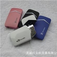 AW105超薄V字精品金属防风打火机