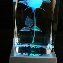 水晶3D内雕/创意礼品/情人节礼物/生日礼物