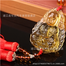 批发琉璃佛像挂件汽车内饰汽饰车饰厂家直销挂饰琥珀色特价