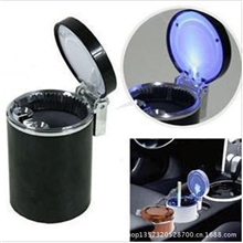 4S车载烟灰缸带LED灯LED烟灰缸车用烟灰缸汽车烟灰缸创意