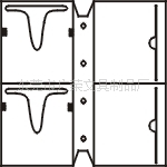 供应CD包内页（透明PP+无纺布CD套内页）