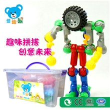 厂家直销儿童益智积木、早教积木玩具、塑料拼接积木低价批发