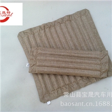 汽车坐垫决明子保健单张座垫亚麻四方垫汽车用品厂家批发