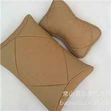 供应头枕竹炭皮座垫腰靠四件套汽车内饰用品厂家批发