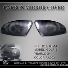生产高尔夫6碳纤后视镜盖