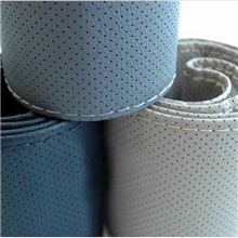 汽车真皮高档手缝方向盘套激光全打孔夏季手缝把套吸汗透气