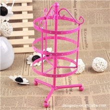 邓迪斯粉色心情系列72孔三层旋转式公主首饰架首饰收纳架
