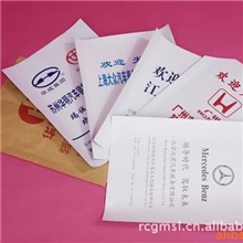 厂家直销一次性白板纸脚垫四件套，大巴车广告头套，叶子板两件套