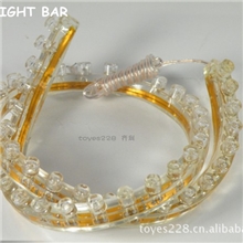 齐利&middot;供应24cm七彩PVC长城灯防水软灯条/汽车LED灯