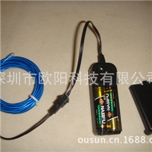 EL冷光线3米AA3伏电池盒装驱动器套装电致发光线厂家促销