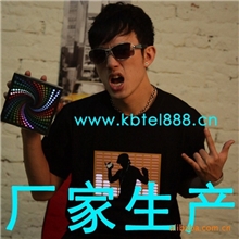 el冷光片厂家,el发光衣服,el冷光片T恤,男式T恤,声控发光T恤