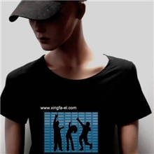 厂家直销发光衣服闪光衣服EL声控发光衣服出口